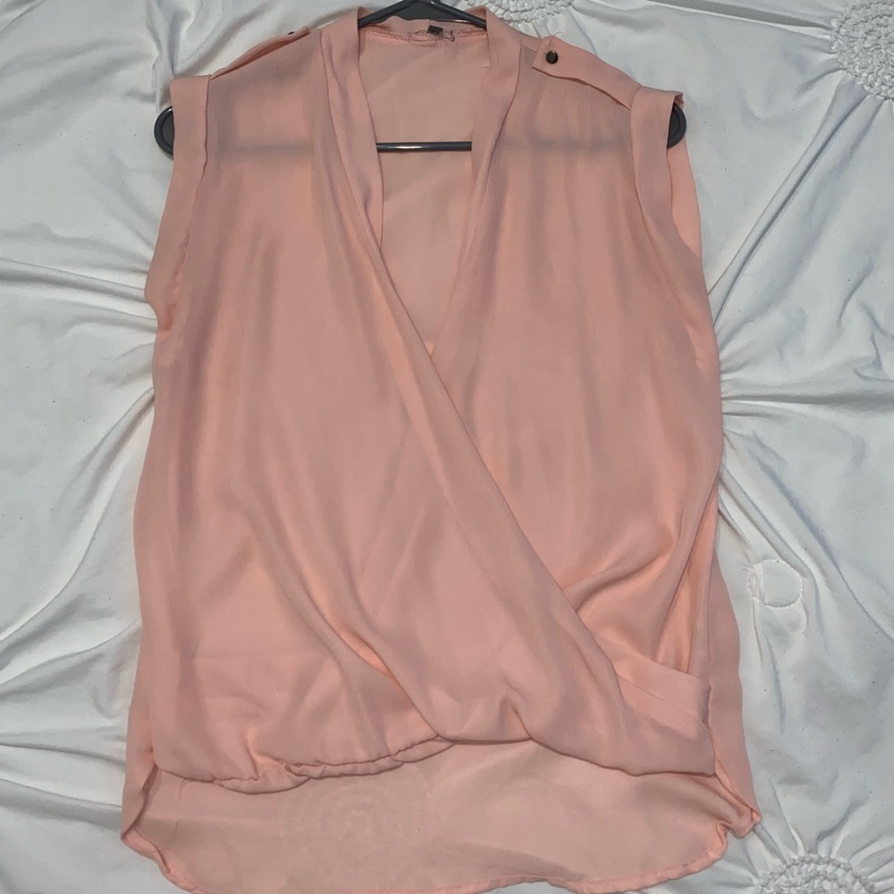 Sheer light pink top